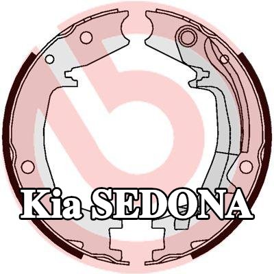 BREMBO أحذية فرامل اليد مع ذراع فرامل اليد — Kia Sedona