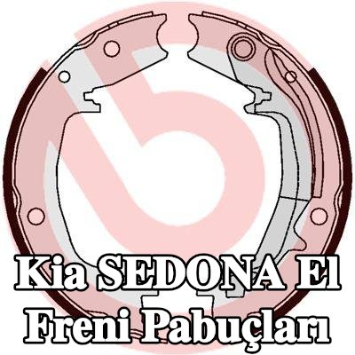 BREMBO El freni kolu ile el freni pabuçları — Kia Sedona