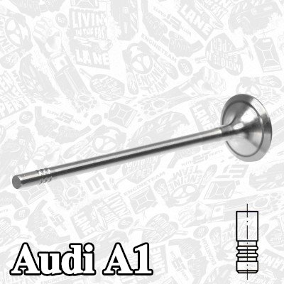 ET ENGINETEAM صمام العادم ساق صمام مطلية بالكروم — Audi A1