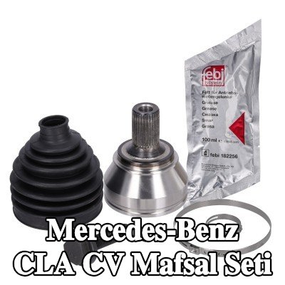 FEBI BILSTEIN Ön aks sol CV mafsal kiti, Ön Aks Sağ, Tekerlek Tarafı, vida ile, gres ile — Mercedes-Benz Cla