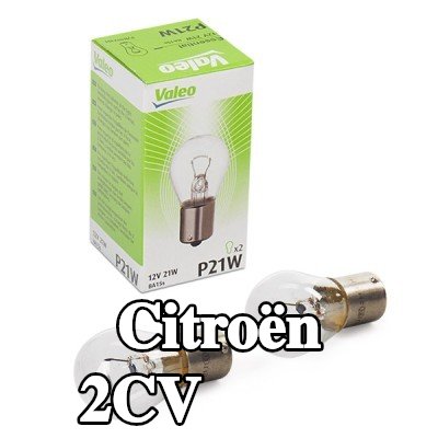 VALEO مصباح إشارة ESSENTIAL, P21W, 12V — Citroën 2cv