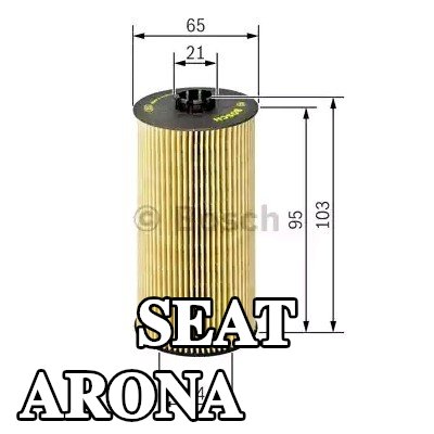 BOSCH فلتر الزيت مع حشوات/أختام — SEAT Arona
