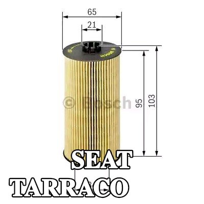 BOSCH فلتر الزيت مع حشوات/أختام — SEAT Tarraco