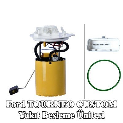 HELLA Elektrikli yakıt besleme ünitesi, yakıt seviye sensörlü, contalı/sızdırmaz — 2012 Ford Tourneo Custom