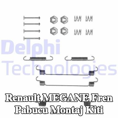 DELPHI Fren pabucu montaj kiti — Renault Megane