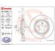 BREMBO Fren diski Prime, Outer Diameter: 320mm, içten havalandırmalı, Kaplamalı, cıvata/vida ile — Honda Odyssey (2)