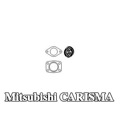 HJS مجموعة تركيب المحول الحفاز — Mitsubishi Carisma