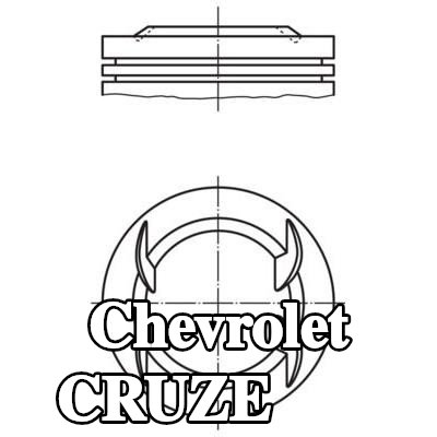 MAHLE المكبس — 2009 Chevrolet Cruze