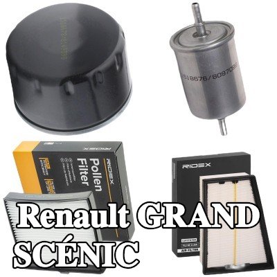 RIDEX مجموعة الفلاتر — 2004 Renault Grand Scénic