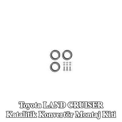 HJS Katalitik konvertör montaj kiti — Toyota Land Cruiser