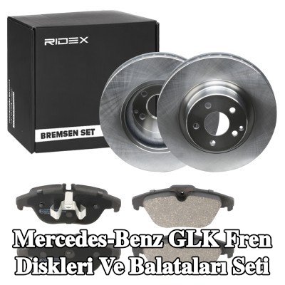 RIDEX Fren diskleri ve balataları seti Arka Aks, içten havalandırmalı — Mercedes-Benz Glk