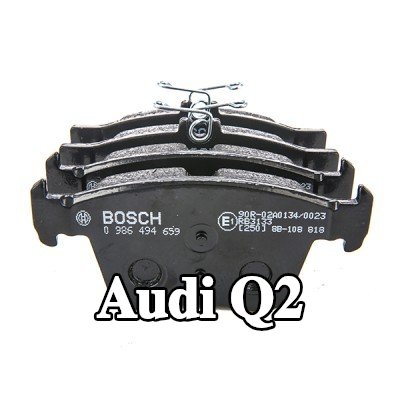 BOSCH مجموعة وسادات الفرامل 16mm, مع دليل التركيب — Audi Q2