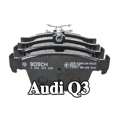 BOSCH مجموعة وسادات الفرامل 16mm, مع دليل التركيب — Audi Q3