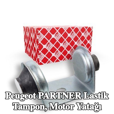 FEBI BILSTEIN Lastik tampon, motor montajı Ön — Peugeot Partner
