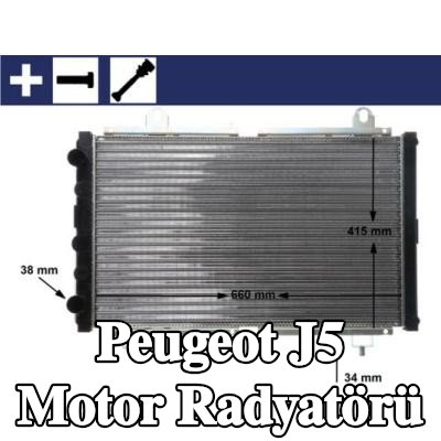 MAHLE Cıvata/vida ile motor radyatörü, klips ile, aksesuarlarla — Peugeot J5