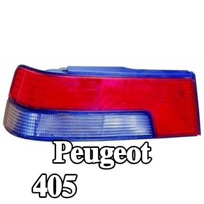 ABAKUS المصباح الخلفي الأيسر, مع حامل لمبة, بدون لمبة — Peugeot 405