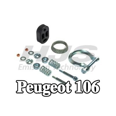 HJS مجموعة تركيب المحول الحفاز — Peugeot 106