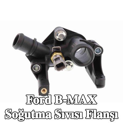 VEMO Conta/sızdırmazlık elemanı ile birlikte soğutma suyu flanşı, cıvata/vida ile, sensörlü — Ford B-max