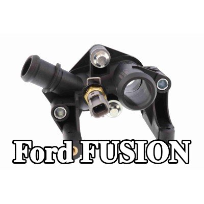 VEMO شفة سائل التبريد مع حشية/مانع تسرب, مع مسامير/براغي, مع جهاز استشعار — Ford Fusion