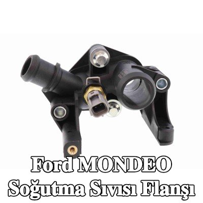 VEMO Conta/sızdırmazlık elemanı ile birlikte soğutma suyu flanşı, cıvata/vida ile, sensörlü — 2012 Ford Mondeo