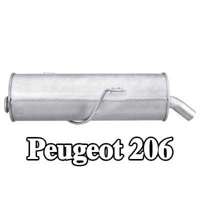 HELLA كاتم الصوت الخلفي الخلفي, مع قطع التركيب — Peugeot 206