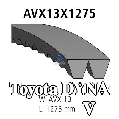 DT Spare Parts مجموعة الحزام V — Toyota Dyna