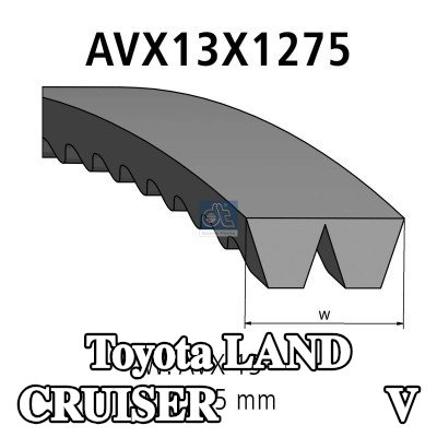 DT Spare Parts مجموعة الحزام V — Toyota Land Cruiser