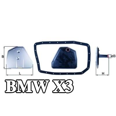 MAHLE مجموعة مرشح ناقل الحركة الأوتوماتيكي مع حشية/سداد — 2008 BMW X3