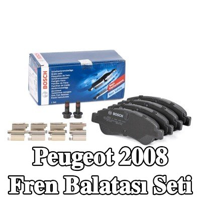 BOSCH Fren balatası seti 18, 8mm, gıcırtı önleyici plaka ile, cıvata/vida ile, aksesuarlarla, yaylı — Peugeot 2008