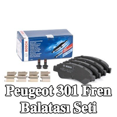 BOSCH Fren balatası seti 18, 8mm, gıcırtı önleyici plaka ile, cıvata/vida ile, aksesuarlarla, yaylı — Peugeot 301