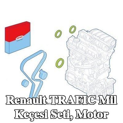CORTECO Mil Conta Seti, motor kasnağı tarafı — Renault Trafic