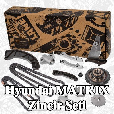 ET ENGINETEAM Dişliler içeren zamanlama zinciri kiti — 2002 Hyundai Matrix