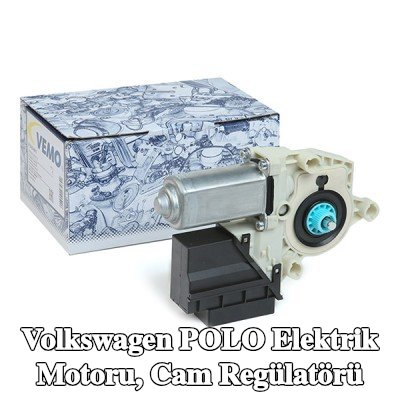 VEMO Elektrik motoru, cam regülatörü Orijinal VEMO Kalitesi, 12V — Volkswagen Polo