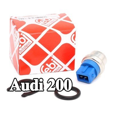 FEBI BILSTEIN مستشعر, مستشعر درجة حرارة سائل التبريد مع حشية/مانع تسرب, مع زنبرك تثبيت — Audi 200