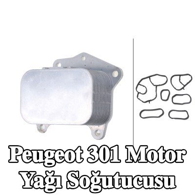 HELLA Conta/sızdırmazlık elemanları ile motor yağı soğutucusu — 2012 Peugeot 301