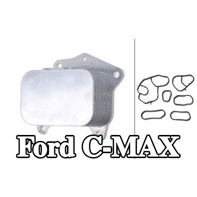 HELLA مبرد زيت المحرك مع الحشوات/الأختام — 2008 Ford C-max