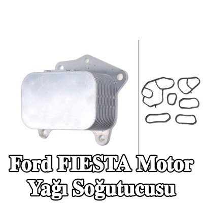 HELLA Conta/sızdırmazlık elemanları ile motor yağı soğutucusu — 2004 Ford Fiesta