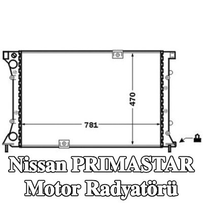 MAHLE Motor radyatörü — 2002 Nissan Primastar
