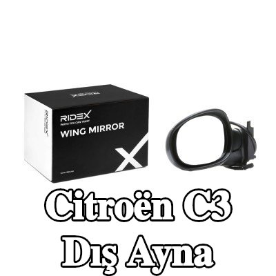 RIDEX Sol yan ayna, Elektrikli — 2002 Citroën C3