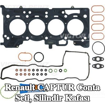 REINZ Conta seti, valf gövdesi contalı silindir kafası, egzoz manifoldu contası/contaları olmadan — Renault Captur