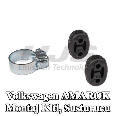 HJS Montaj Kiti, kelepçeli susturucu — Volkswagen Amarok