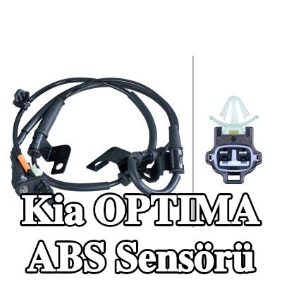 HELLA ABS sensörü Ön Aks Sağ, kabloda sabitleme klipsleri ile — 2011 Kia Optima
