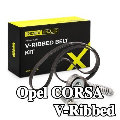 RIDEX PLUS مجموعة أحزمة V-Ribbed — Opel Corsa