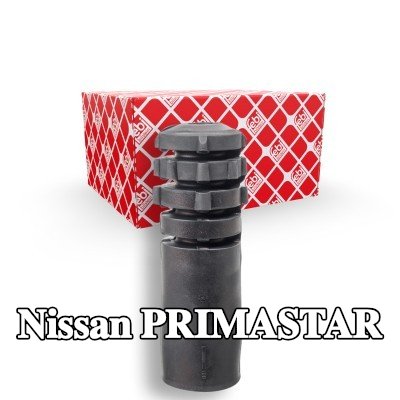 FEBI BILSTEIN مخمد مطاطي, نظام التعليق المحور الأمامي الأيسر, المحور الأمامي الأيمن, مع مصد صدمات — Nissan Primastar