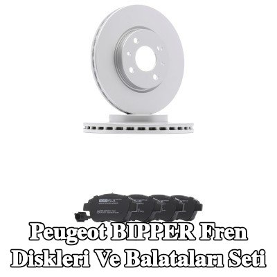 RIDEX PLUS Fren diskleri ve balataları seti Ön Aks, Havalandırmalı — Peugeot Bipper