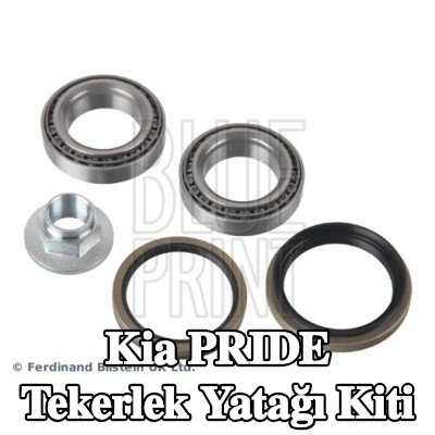 BLUE PRINT Sol ön aks tekerlek yatağı kiti, Ön Aks Sağ, mil contası ile, aks somunu ile — Kia Pride