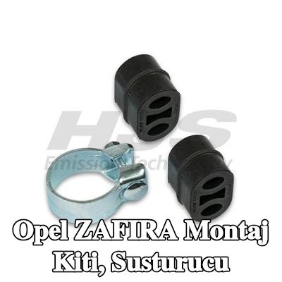HJS Montaj Kiti, kelepçeli susturucu — 2012 Opel Zafira