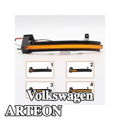 ABAKUS مجموعة مؤشرات المرآة الخارجية اليسرى, مرآة خارجية يمين — Volkswagen Arteon