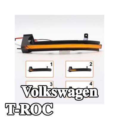 ABAKUS مجموعة مؤشرات المرآة الخارجية اليسرى, مرآة خارجية يمين — Volkswagen T-roc