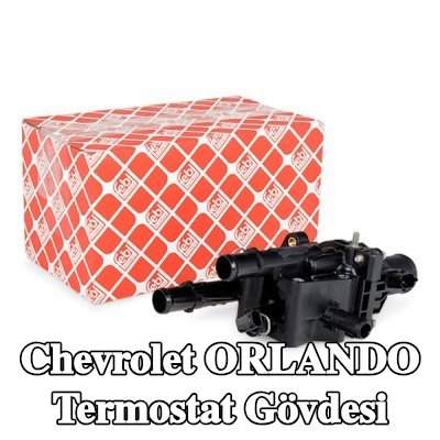 FEBI BILSTEIN Conta/sızdırmazlık elemanı ile termostat muhafazası, Sıcaklık Anahtarı ile, sensörlü — Chevrolet Orlando